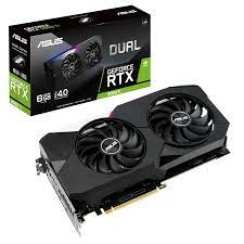 Tarjeta de Video Asus Geforce Nvidia Dual RTX 3060 Ti V2, 8GB GDDR6 LHR